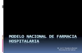 MODELO NACIONAL DE FARMACIA HOSPITALARIA · Dra. Carmen Giral Barnés Universidad Nacional Autónoma de México / Consejo Mexicano para la Acreditación de la Educación Farmacéutica