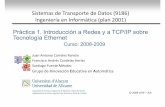 Práctica 1. Introducción a Redes y a TCP/IP sobre … · 2016-05-11 · Si t d T t d D t (9186)Sistemas de Transporte de Datos (9186) Ingeniería en Informática (plan 2001) Práctica