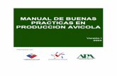 MANUAL DE BUENAS PRACTICAS EN PRODUCCION AVICOLA · asociacion de productores avicolas de chile a.g. apa manual de buenas practicas en produccion avicola versión i 2003 patrocinado