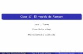 Clase 17: El modelo de Ramsey - UMAwebpersonal.uma.es/de/jtorres/pdf/MA-Clase-17.pdf17. El modelo de Ramsey Dado que la maximización de bene–cios la realizamos en tØrminos per