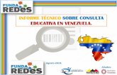 INFORME TÉCNICO SOBRE CONSULTA EDUCATIVA EN … · 2019-09-02 · Delta Amacuro 60 60 TOTAL 183 183 Porcentaje por Región 6% 4% . 89% 11% Muestra Porcentaje Total 5073 100% SI 558