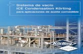 Sistema de vacío ICE Condensation Körting...Como todos los sistemas de vacío de proce-samiento de aceite vegetal, los sistemas de vacío ICE Condensation Körting son capaces de