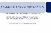 II REUNION DE DIABETES Y OBESIDAD JUAN LUIS ......Tipos de diabetes •DM tipo 1 (destrucción de las células Beta con absoluta deficiencia de insulina) •DM tipo 2 (progresivo defecto