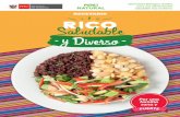 RECETARIO RICO Saludable y Diverso...6 Acerca del recetario Este recetario está cuidadosamente elaborado por expertos chefs y nu-tricionistas para alimentar saludable-mente a una