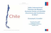 Taller Internacional “Gestión de Riesgos: Acciones frente a la … · 2017-02-24 · Regulador de los climas de Chile. ONEMI Oficina Nacional de Emergencia PRECIPITACION ANUAL