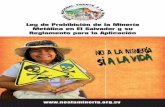 Ley de Prohibición de la Minería Metálica en El Salvador y ...noalamineria.org.sv/sites/default/files/noticias/... · Centro de Investigación sobre Inversión y Comercio - CEICOM