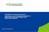 GENERADORES DIESEL MANUAL DE OPERACIONES Y …electropower.cl/storage/2018/03/Manual-de-operación-e-instalación-de-grupos... · -Cada grupo generador tiene un modelo y un número