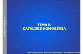 Tema 5 –Catálisis Homogénea · Tema 5 –Catálisis Homogénea 3 OCW ©Rubén López Fonseca –Departamento de Ingeniería Química –Universidad del País Vasco/EHU Un catalizador