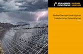 Protección contra el rayo en instalaciones fotovoltaicas · Protección contra el rayo en instalaciones fotovoltaicas Introducción Aplicaciones Tecnológicas, S.A. dispone de todos