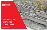 Presentación del portafolio de proyectos 2020 - 2021...Red de Comunicaciones - Región Loreto 90 Desaladora Lima Norte 227 Hipólito Unanue 250 T.P. Marcona 540 Desaladora Lima Sur