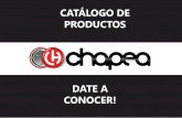 Catálogo de Productos Chapea def3 · - Moldes fijos Cortadores de papel: - Diversos modelos > Máquinas fabricadas en europa > Posibilidad de personalizar diferentes productos según