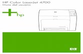 HP Color LaserJet 4700 – ESWWh10032.Configuración de la respuesta a los medios de color agotados 81 Recuperación de atascos 82 Configuración de la respuesta de recuperación de
