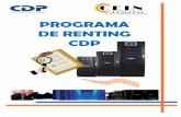 PROGRAMA DE RENTING CDP - ceinhn.com · de CDP para el manejo corporativo de la energía. Avanzado diseño con tecnología (IGBT) para el aislamiento verdadero de la entrada de la