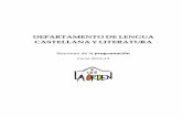 DDEEPPAARRTTAAMMEENNTTOO DDEE LLEENNGGUUAA ...ieslaorden.es/wp-content/uploads/2014/02/CR-Lengua.pdfLa enseñanza de la Lengua Castellana y la Literatura en la etapa de la Educación