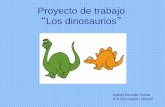 Proyecto de trabajo Los dinosaurios...4. Cartas a las familias para solicitar información La implicación de las familias en el desarrollo de un proyecto de trabajo es imprescindible,