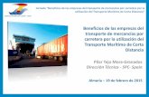 Beneficios de las empresas del transporte de mercancías ... · BENEFICIOS DE LAS EMPRESAS DEL TRANSPORTE DE MERCANCÍAS POR CARRETERA POR LA UTILIZACIÓN DEL TRANSPORTE MARÍTIMO