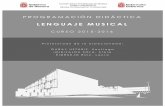 PROGRAMACIÓN DIDÁCTICAconservatoriopablosarasate.educacion.navarra.es/doc/1516... · 2016-04-12 · PROGRAMACIÓN DIDÁCTICA – LENGUAJE MUSICAL CURSO 2015-2016 Conservatorio Profesional