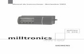 milltronics - Siemens · • Opción: 10 - 15 V DC, 15 W 18 - 30 V DC, 15 W Gama de aplicación • Compatible con básculas de cinta Siemens Milltronics o modelos equivalentes Precisión