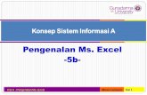 Pengenalan Ms. Excel -5b-missa.staff.gunadarma.ac.id/Downloads/files/30125/KSI-A+-+5b.pdf · KSI A . Pengenalan Ms. Excel Missa Lamsani Hal 1 Pengenalan Ms. Excel -5b- Konsep Sistem