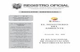 EL MINISTERIO DEL AMBIENTE - FAOLEX Databasefaolex.fao.org/docs/pdf/ecu155382.pdf · 2016-05-20 · 2 -- Edición Especial Nº 47 - Registro Oficial - Miércoles 11 de septiembre