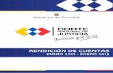 Presidente - Corte Nacional De Justicia · comparezco ante el pueblo ecuatoriano, para rendir el informe de labores de la Corte Nacional de Justicia, ... y transparente del servicio