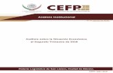 Análisis Institucional - CEFP · 2018-08-16 · 5 Centro de Estudios de las Finanzas Públicas estimación refleja una mejora con relación a lo observado en 2017 cuando cayó 1.51
