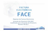 Régimen de Factura Electrónica Acuerdo de Directorio 024 ... · “rÉgimen de factura electrÓnica “face” para la autorizaciÓn, emisiÓn, transmisiÓn, conservaciÓn, almacenamiento