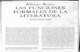 Alfonso Reyes: LAS FUNCIONES FORMALES DE LA ......ción, al margen de la actitud intencional de erigir la obra a partirdel lenguaje. La emoción poética, porotraparte, pue de surgir