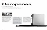Cocina Campanas Campanas - Cemevisa - Distribución de ... · campana absorbe el humo de cocción, lo limpia en el filtro de carbón y lo devuelve al exterior como aire limpio. La