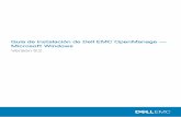 Guía de instalación de Dell EMC OpenManage — Microsoft ... · SNMP (Management Interface) Interfaz del protocolo simple de administración de red de Server Instrumentation Instale