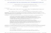 LEY ORGANICA DE SALVAGUARDA DEL PATRIMONIO PUBLICO · 2010-05-26 · ley organica de salvaguarda del patrimonio publico gaceta oficial n° 3.077 de fecha 23 de diciembre de 1982 el
