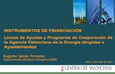 INSTRUMENTOS DE FINANCIACIÓN Líneas de Ayudas y …2011 Agencia Valenciana de la Energía - . PROGRAMA DE ENERGÍAS RENOVABLES . ORDEN DE AYUDAS EN MATERIA DE ENERGÍAS RENOVABLES