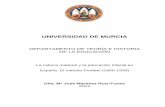 UNIVERSIDAD DE MURCIA formato digital.pdf · UNIVERSIDAD DE MURCIA DEPARTAMENTO DE TEORÍA E HISTORIA DE LA EDUCACIÓN La cultura material y la educación infantil en España. El