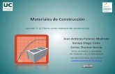 Materiales’de’Construcción’ · Lección7.LaTierracomomaterialdeconstrucción Materiales’de’Construcción’ Desde&el&punto&de&vistageológico,&lacortezaterrestre&se&puede&clasiﬁcar&