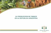 LA PRODUCCION DE TABACO EN LA REPUBLICA ARGENTINA · •Ley 25.465 (Año 2001) •ARTICULO 1º —Exclúyase al Fondo Especial del Tabaco (FET) creado por la Ley 19.800 de la materia
