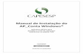 Manual de Instalação do AP Conta Windows® · Manual de Instalação do AP_Conta Windows® – CAPESESP – Página 3 Manual de instalação do AP_Conta Windows® 1° Passo Baixar