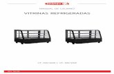 VITRINAS REFRIGERADAS - Torrey...tancia es para asegurar la circula-ción correcta de aire. • Fuentes de calor externas No debe colocar la vitrina direc-tamente bajo los rayos del