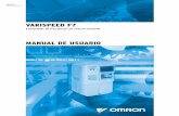 VARISPEED F7 - Material eléctrico, Carol industrial en ... F7.pdfVARISPEED F7 Convertidor de frecuencia con control vectorial MANUAL DE USUARIO Manual No. YEG-TOS-S616-55.1-OY Nota: