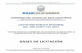BASES DE LICITACIÓN...LICITACIÓN PÚBLICA REGIONAL NO. OM-CESPT-131-2017 Comité de Adquisiciones, Arrendamientos y Servicios del Poder Ejecutivo del Gobierno del Estado de Baja