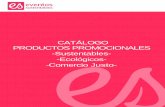 CATÁLOGO PRODUCTOSPROMOCIONALES -Sustentables- … · 2018-10-09 · • 1 Barra de Chocolate con Chapulines de Oaxaca 60 gr • 1CaféOrgánico250 gr • 1 Mermelada Orgánica 250