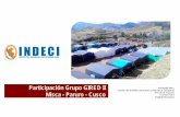 Participación Grupo GIRED II Misca - Paruro - Cusco · atender emergencias y han tenido que organizarse en el mismo momento de la reacción para la asistencia, almacenaje y distribución