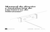 Manual de diseño e instalación de encimeras de Silestone · 2020-03-08 · de MDF (o material similar) integrado en los muebles de la cocina. En el caso de encimeras de canto inglete,
