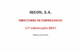 IBCON, S.A.2 INTRODUCCIÓN Desde 1992, cuando publicamos la primera edición de nuestro Directorio de Empresas, recibimos sugerencias de que incluyera ejecutivos, o al menos el principal