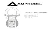 ACD-16 Pro ACD-16 TRMS Pro ACD-40PQ - Amprobecontent.amprobe.com/manualsA/ACD-16-PRO_ACD-16... · El contador exhibe ... con las mordazas un solo conductor del circuito para la medición