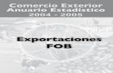 Exportaciones FOB · 30 • Anuario Estadístico, Comercio Exterior 2004 -2005 Exportaciones FOB de mercancías 2004 2005 0 31.750 63.500 95.250 127.000 Miles de dólares Café Oro