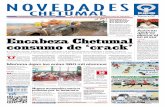 Encabeza Chetumal consumo de ‘crack’ · consumo de “crack” en Quintana Roo, además de un elevado con-sumo de cocaína y marihuana. Según el reporte de epide-miología del