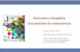 Descartes y Geogebra Una relación de conveniencia · Comunicación Descartes -Geogebra Geogebra • Software creado por Markus Hohenwarter que ha recibido distintos premios o reconocimientos.