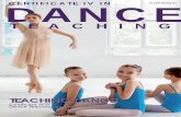 CERTIFICATE IV IN CUA40313 DANCE - 4Life Collegedancecollege.com.au/wp-content/uploads/2016/04/CIV... · CERTIFICATE IV IN CUA40313 TEACHING DANCE Certificate IV in Dance Teaching