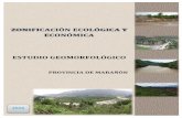 ZONIFICACIÓN ECOLÓGICA Y ECONÓMICAzee.regionhuanuco.gob.pe/wp-content/uploads/2016/... · análisis y gestión de la geomorfología en la siguiente planificación del Ordenamiento