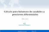 Cálculo para balanceo de caudales y presiones diferenciales · wjara@crv.com.pe Slide Nº1 Cálculo para balanceo de caudales y presiones diferenciales Wily Jara